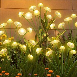4PK 32LED Solar Garden Lights Outdoor Waterproof | Solar Mushroom Lights